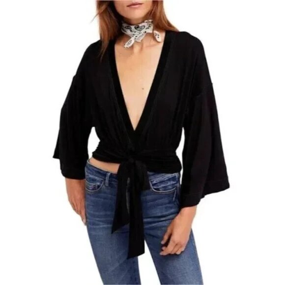 FREE PEOPLE Women Bundle of 10 Long Sleeve Top Sz XS Multicolor 3-27 - Picture 7 of 16